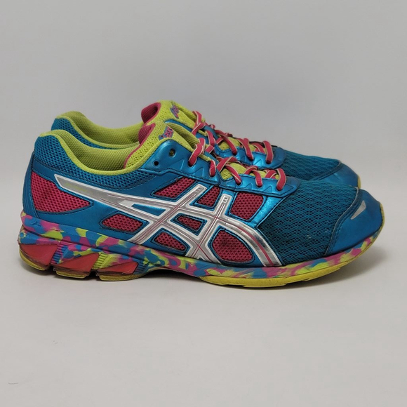 Women's Asics Gel Frantic 7 Athletic Sneakers Running Shoes Size 10 Blue Pink - Picture 1 of 12
